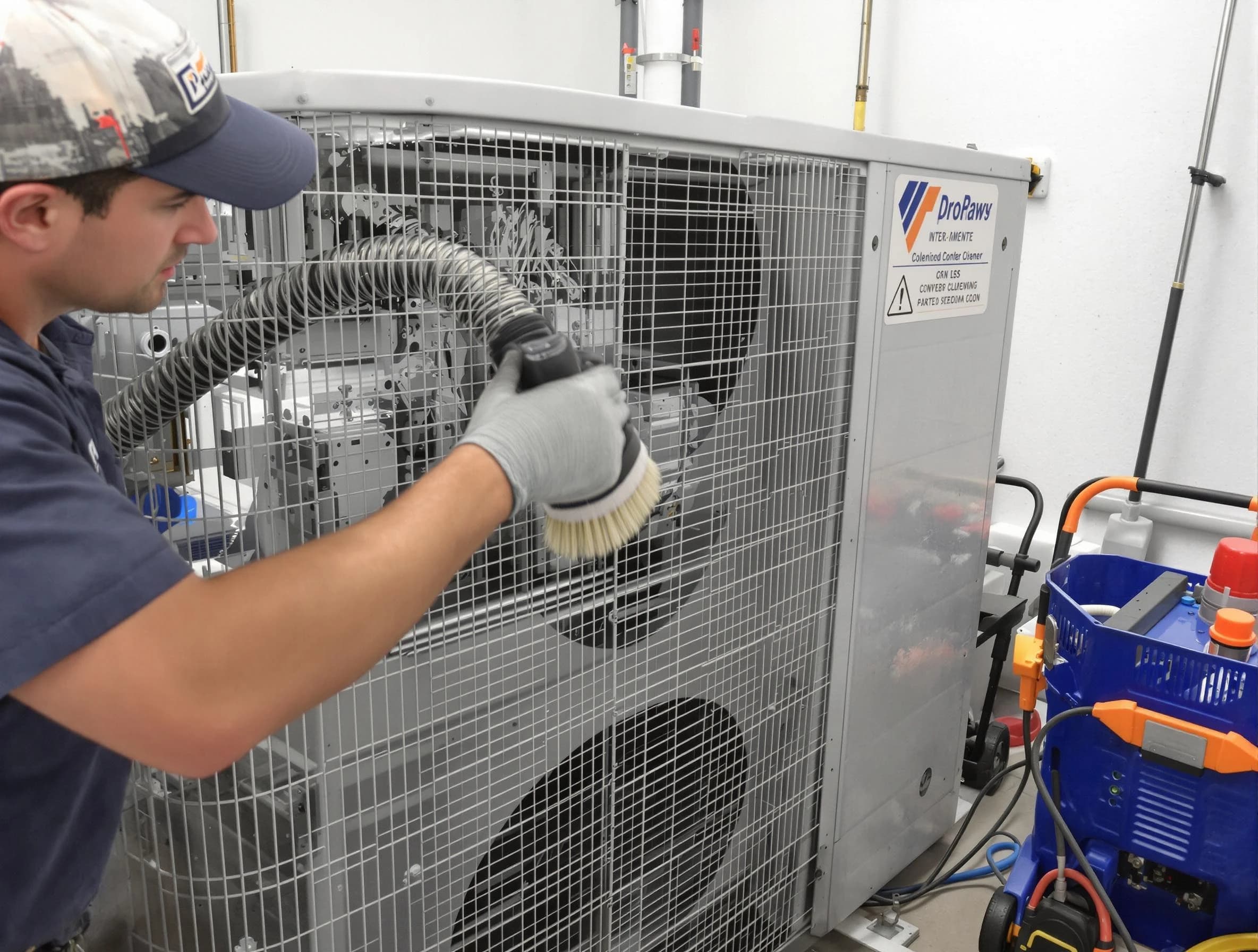 Clarkston Air Duct Cleaning specialist performing precision AC coil cleaning for improved system performance in Clarkston