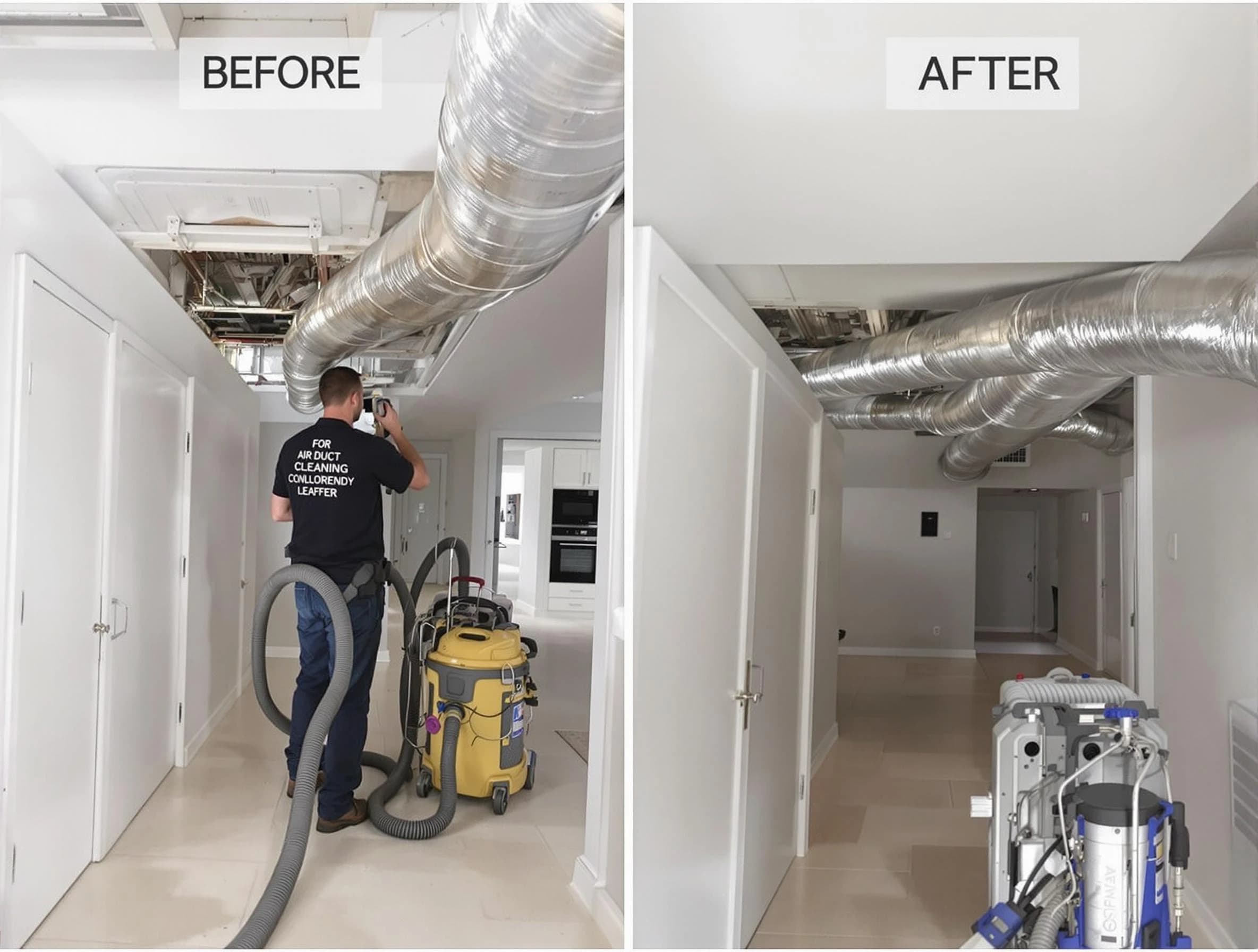 Clarkston Air Duct Cleaning professional performing thorough air duct cleaning in Clarkston
