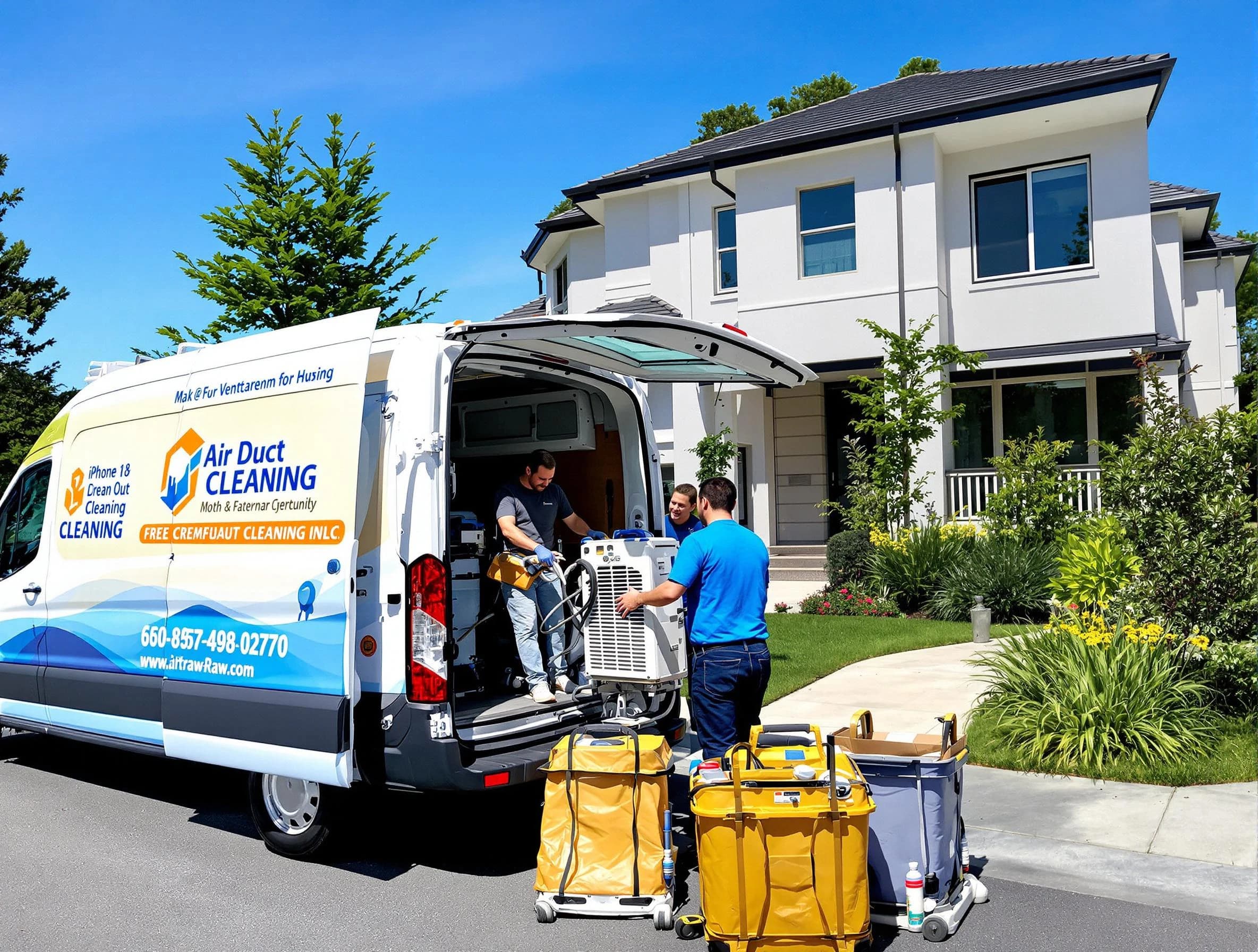 Clarkston Air Duct Cleaning technician performing professional air duct cleaning in Clarkston