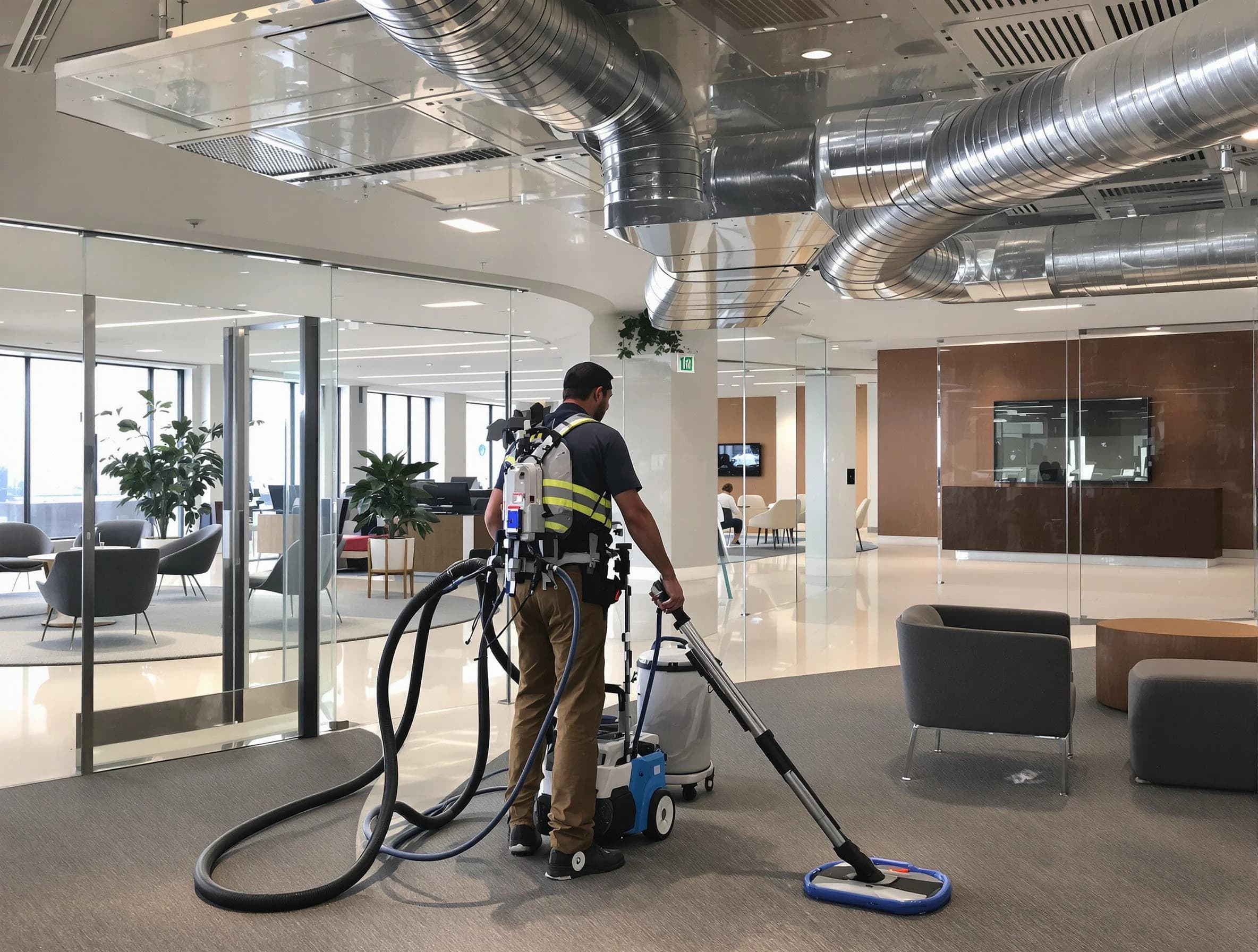 Commercial duct cleaning service by Clarkston Air Duct Cleaning in Clarkston
