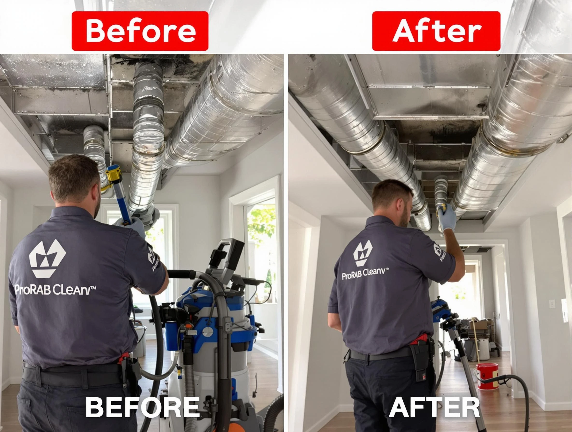 Clarkston Air Duct Cleaning expert performing thorough residential duct cleaning in a Clarkston home